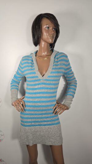 Abito maxi maglia BCBG Maxazria taglia L con cappuccio