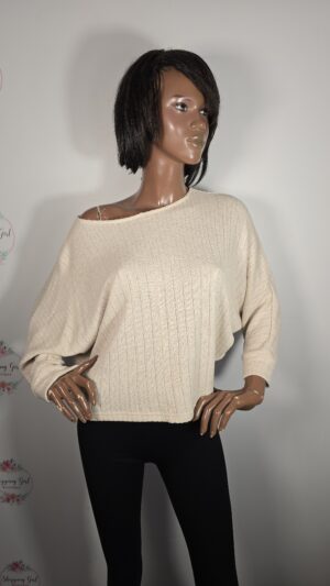 Maglia Someday taglia S manichea pipistrello color beige