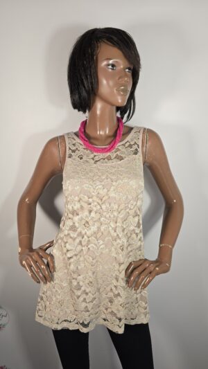 Canotta intimissimi pizzo beige taglia S